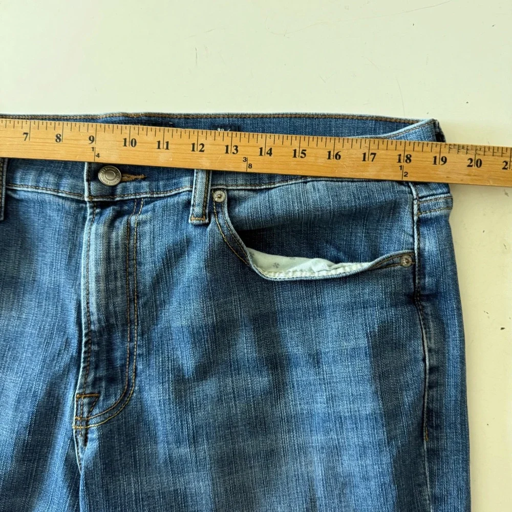 Lucky Brand 121 Slim Jeans Mens 38x30 Medium Wash Blue Denim Straight Leg Pants